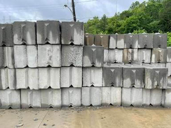 Thumbnail of a stack of 2'x2'x6' / 24 ft³ / 3800 lb / (1.8 ST) Blocks from binblocks.net, perfect for reliable retaining walls.