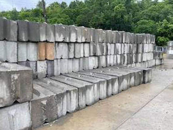 Thumbnail of a stack of 3'x3'x6' / 2 yd³ / 8000 Lbs / (3.6 ST) Blocks from binblocks.net, perfect for sturdy retaining walls.